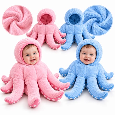 Costume Bébé Pieuvre Doux et Confortable – زيّ أطفال على شكل أخطبوط ناعم ومريح