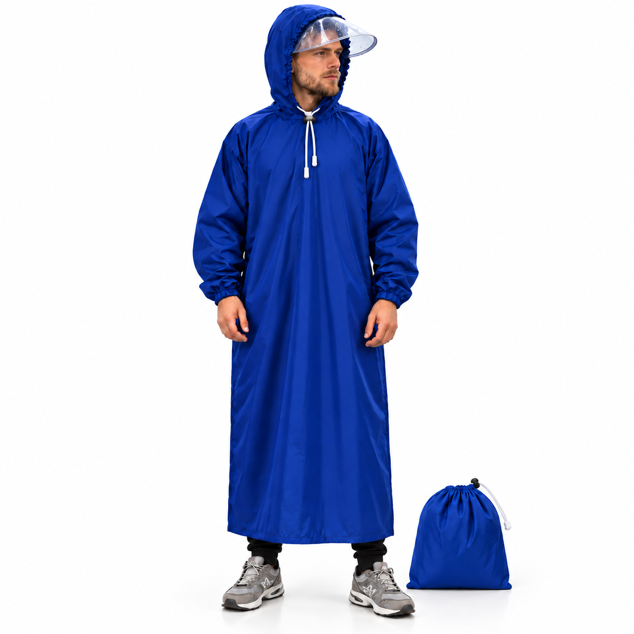 Tenue Imperméable Yamaha Racing avec Capuche Protection Complete  - معطف مطر طويل مقاوم للماء