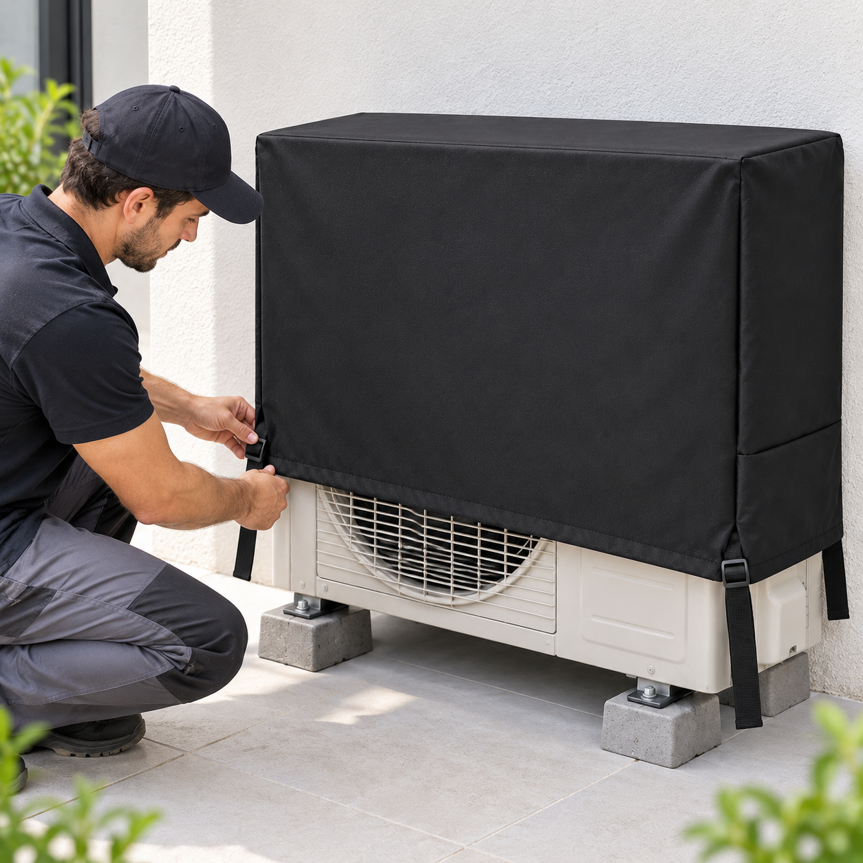 Housse de Protection pour Unité Extérieure de Climatiseur 9000/12000 BTU - غطاء حماية الوحدة الخارجية لمكيف الهواء