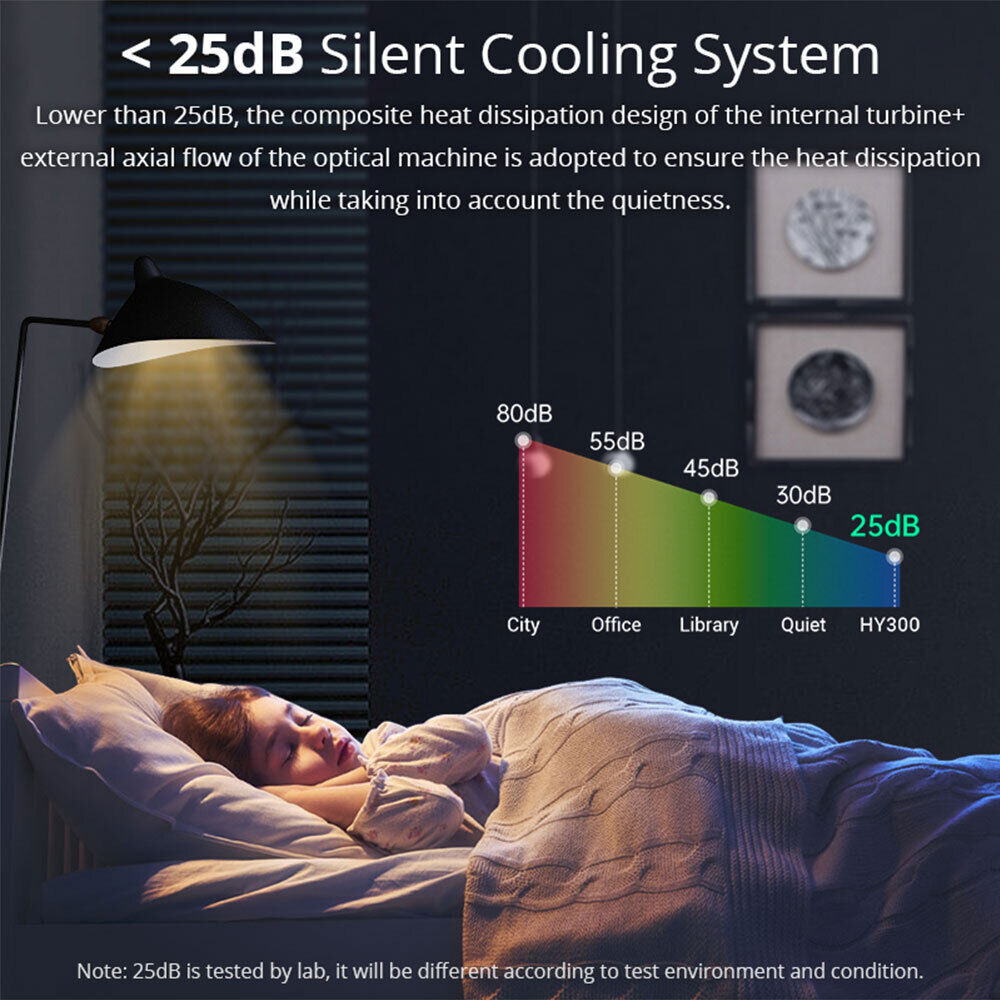 Mini Projector Multimédia Wifi Bleutooth 5.0 480p Up to 1080p - جهاز عرض ذكي ميني بروجكتر