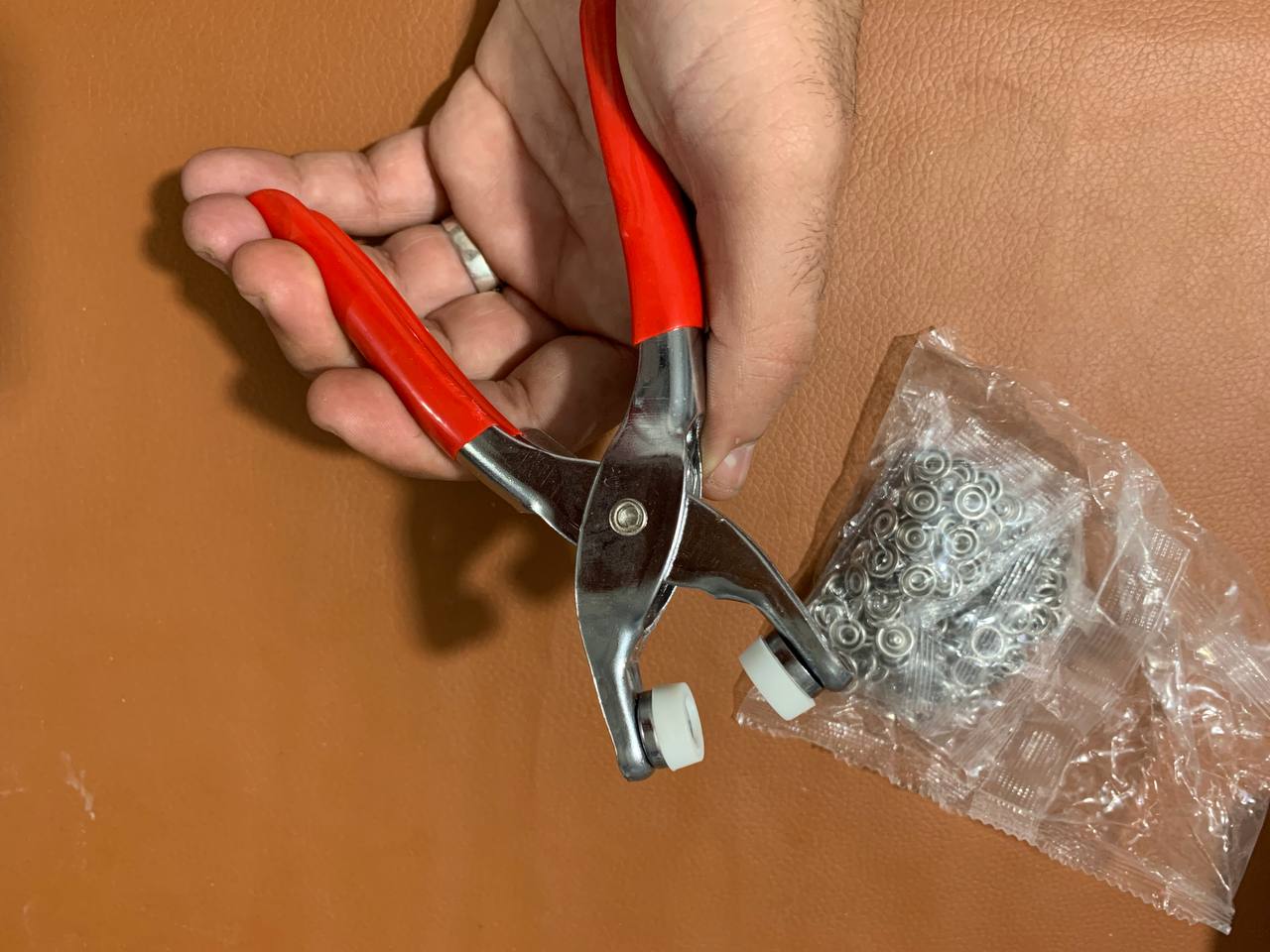 Pince à boutons-pression en métal avec pince à clip - Outillage et Bricolage - صورة حقيقية 9