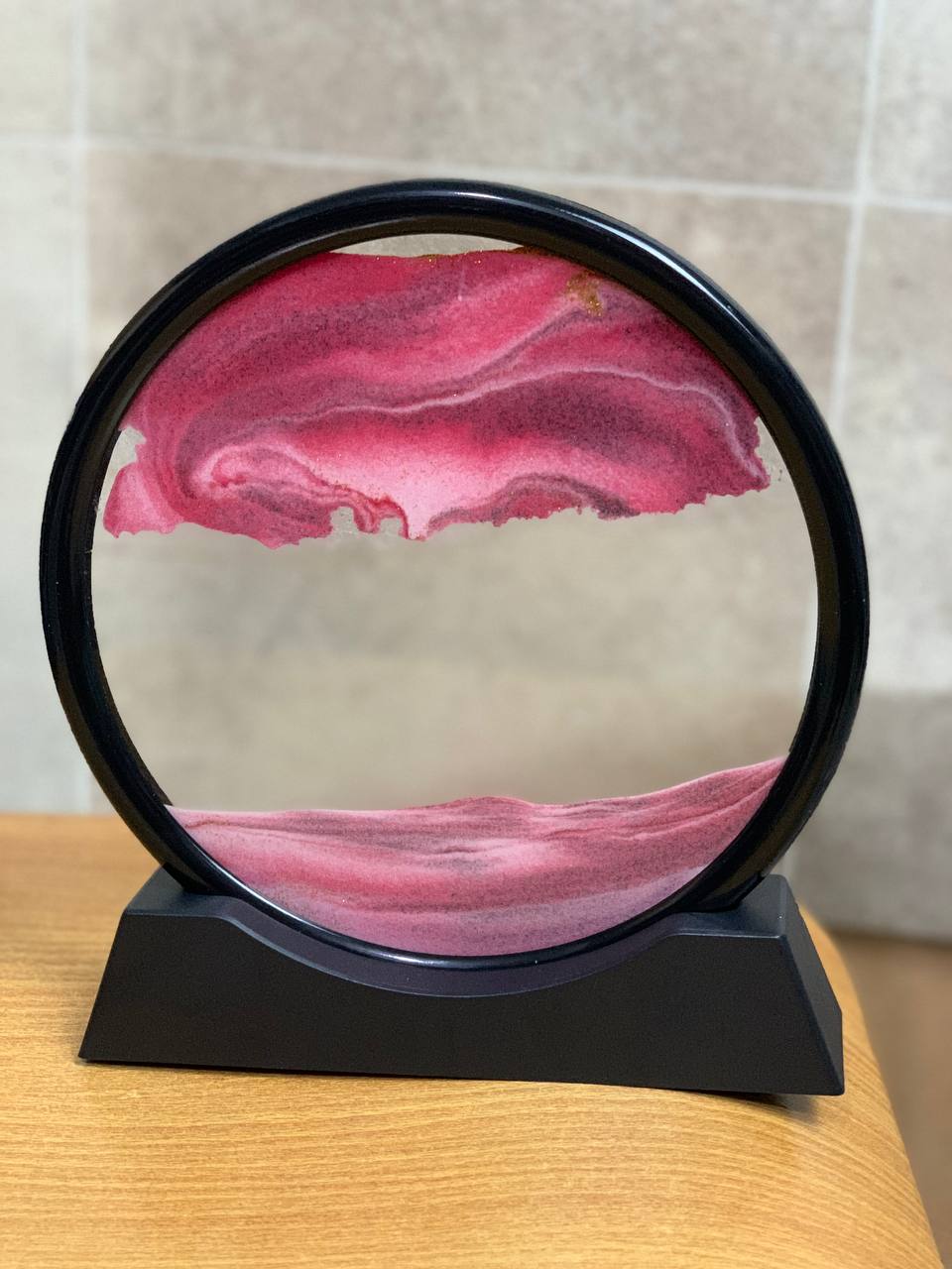 Sablier 3D en Verre rond 12 pouces pour la décoration de la maison - Décoration - صورة 20