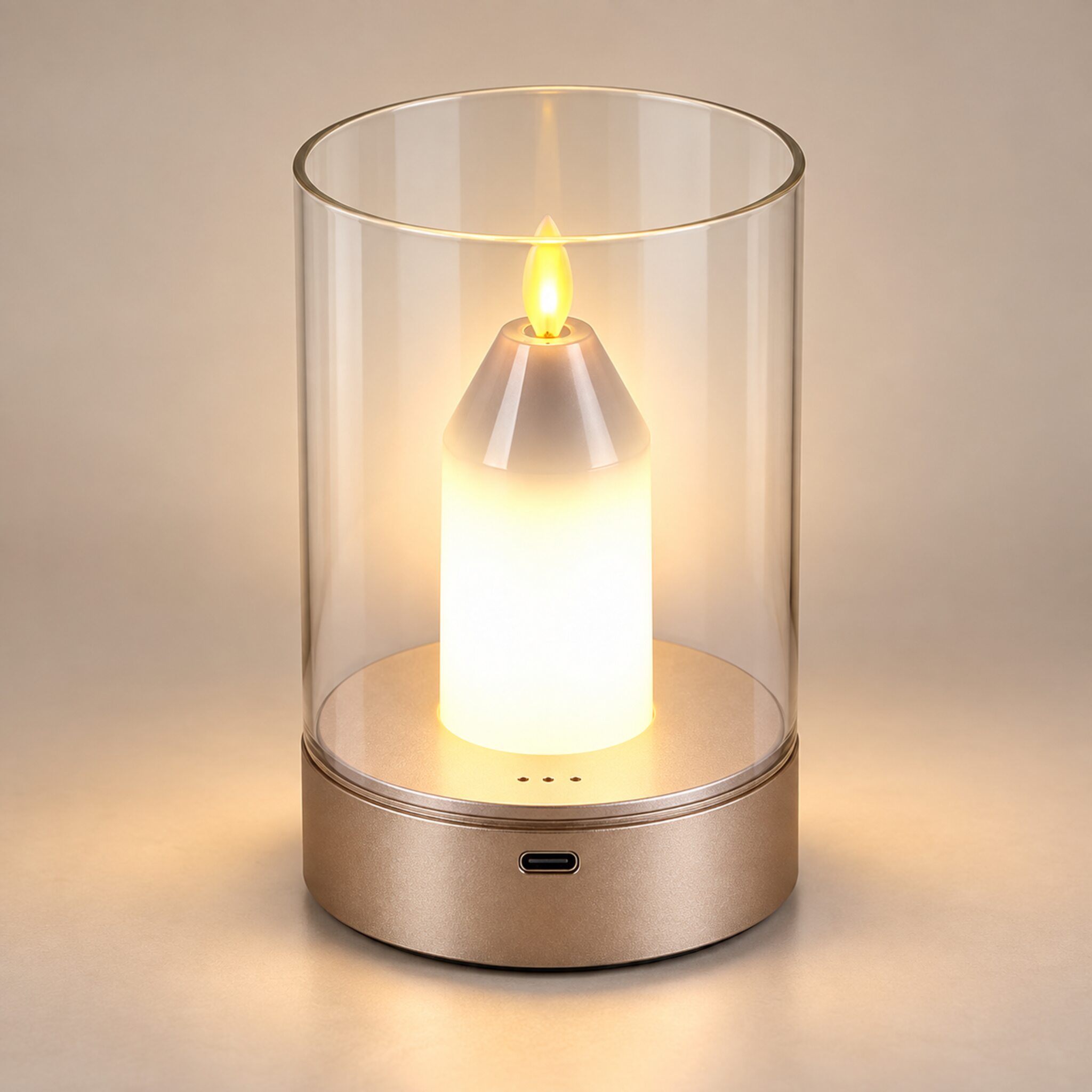 Bougie LED sans Flamme Rechargeable avec Détecteur de Gestes - شمعة بدون لهب قابلة للشحن بتحكم بإشارة اليد
