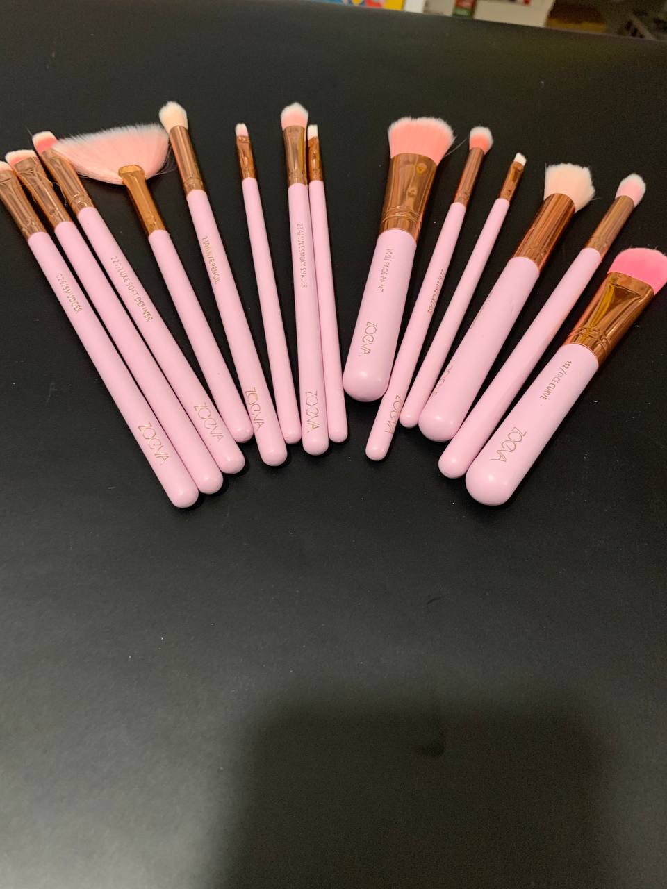 Lot de 15 Pinceaux zoeva professionnels avec trousse - Soins et Beauté - صورة 6