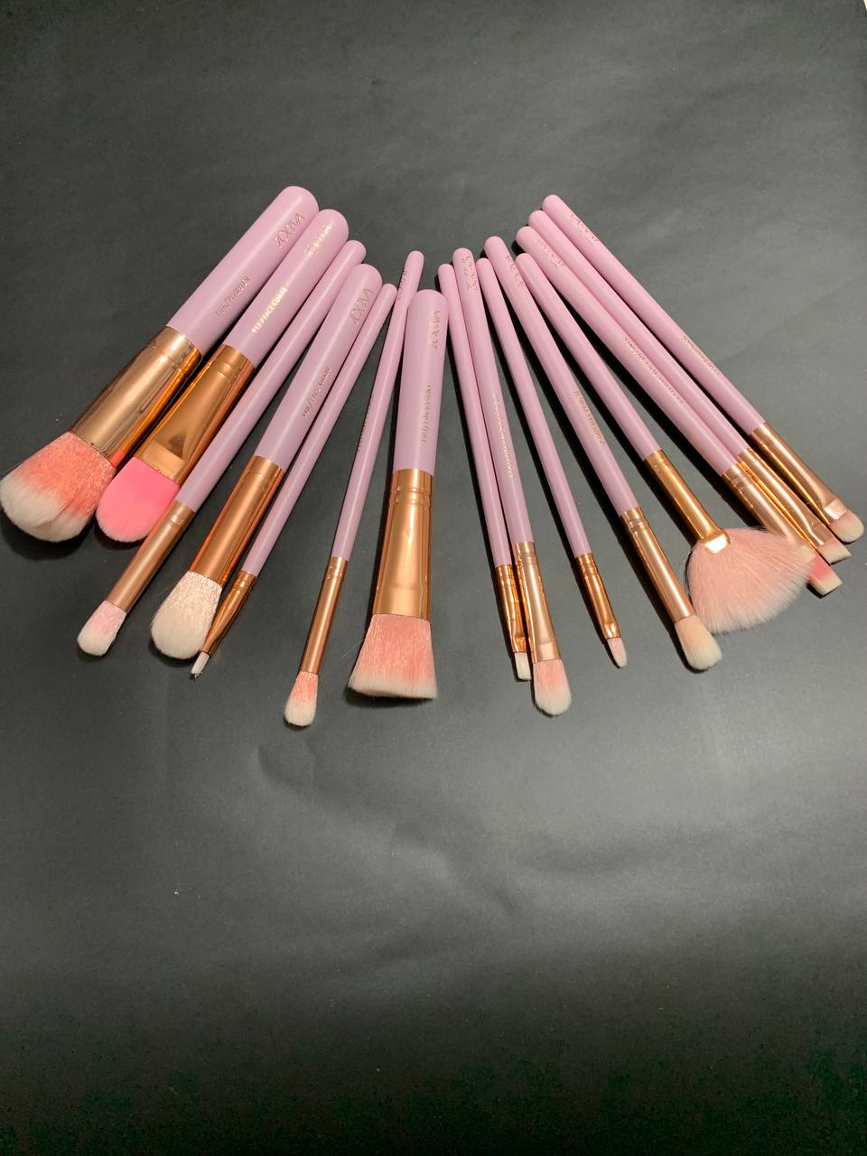 Lot de 15 Pinceaux zoeva professionnels avec trousse - Soins et Beauté - صورة 9