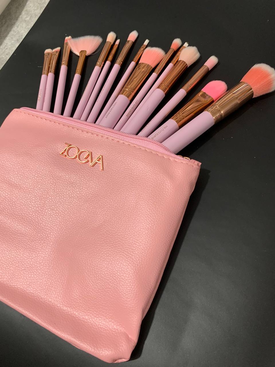 Lot de 15 Pinceaux zoeva professionnels avec trousse - Soins et Beauté - صورة 10