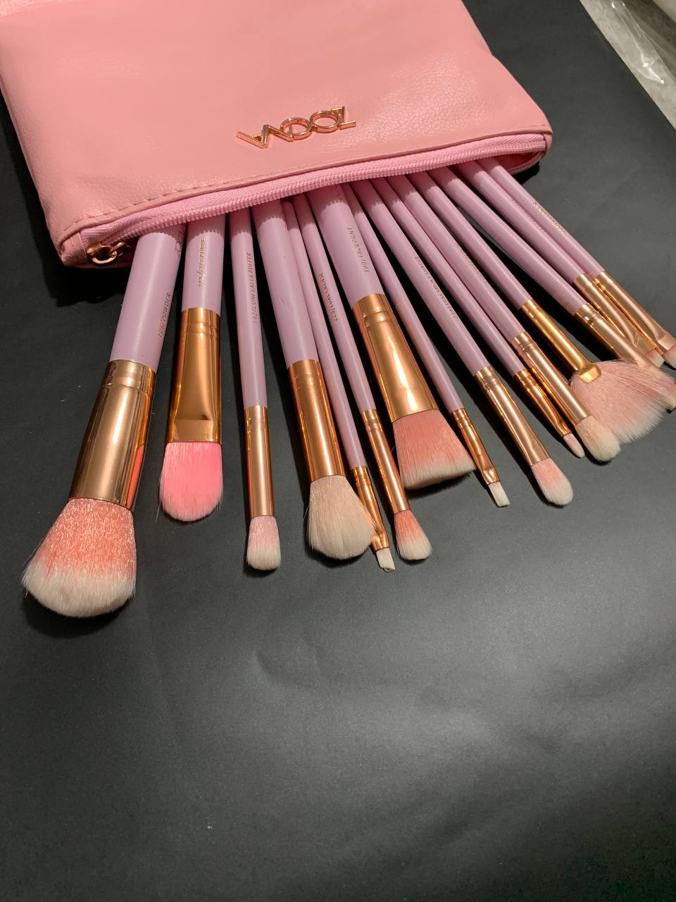 Lot de 15 Pinceaux zoeva professionnels avec trousse - Soins et Beauté - صورة 13