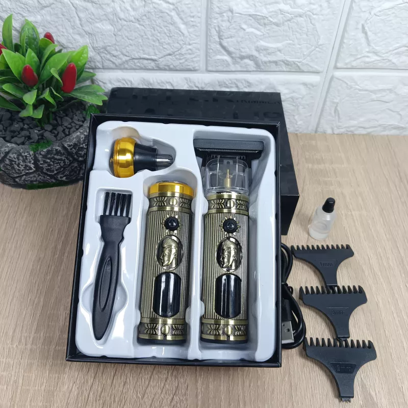 Ensemble de rasoir électrique pour hommes, tondeuse pour barbe et nez, chargeur USB, avec écran LCD - Soins et Beauté - صورة حقيقية 18