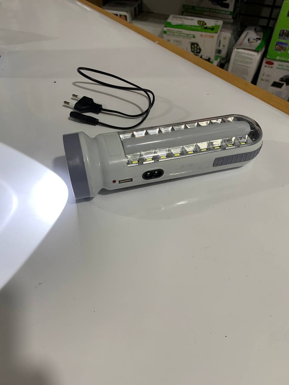 lampe et Torche solar rechargeable USB  SH-189-2 - Camping et Randonnée - صورة 13