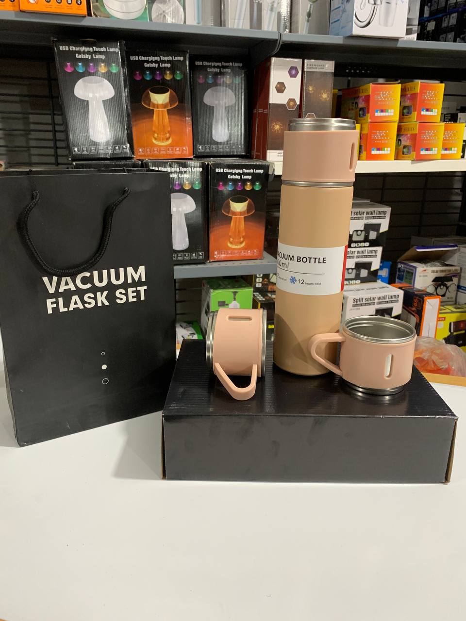 Ensemble Thermos avec 3 tasses thermique 500ml en acier inoxydable - Cuisine - صورة 13