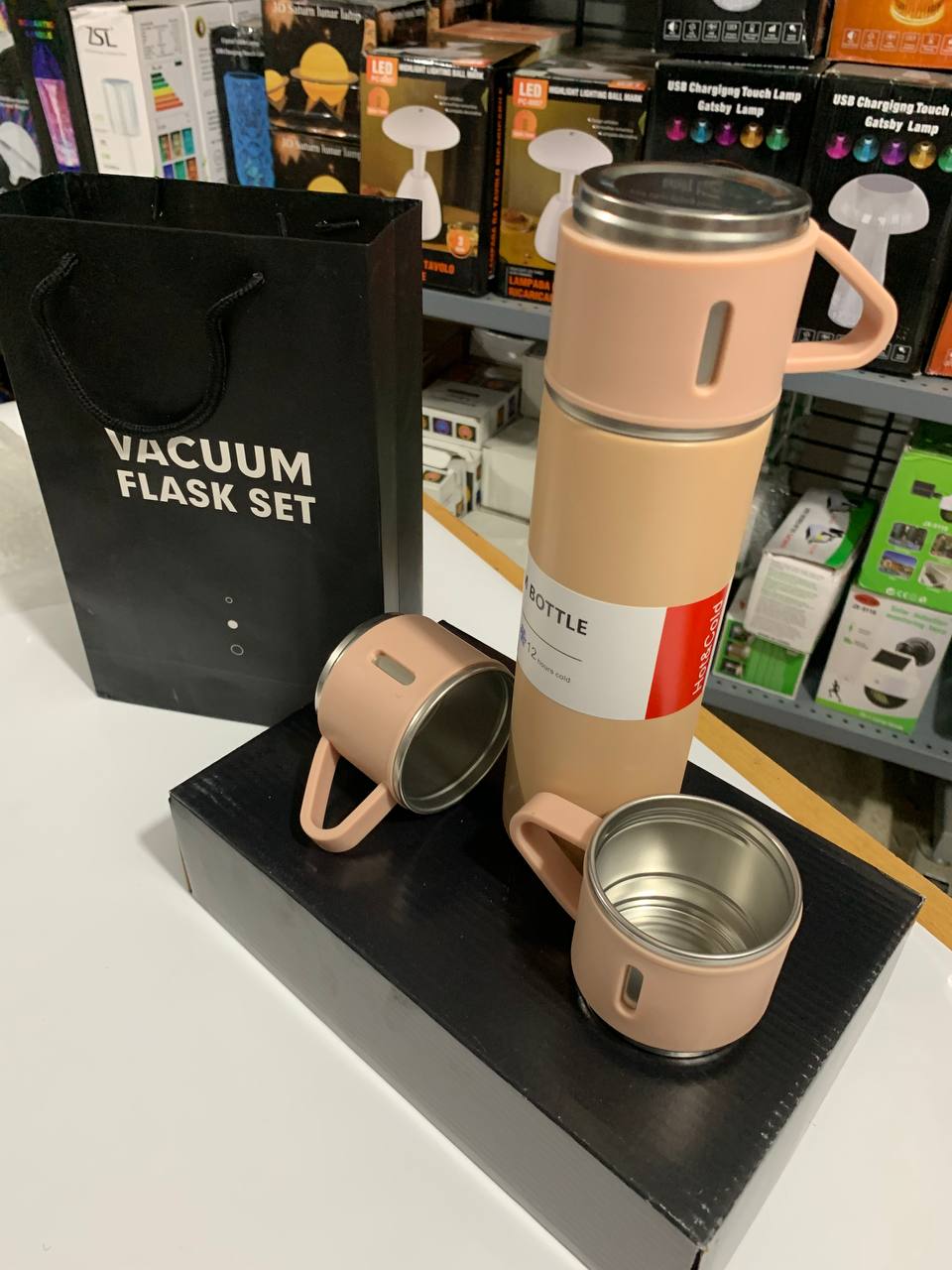 Ensemble Thermos avec 3 tasses thermique 500ml en acier inoxydable - Cuisine - صورة 21