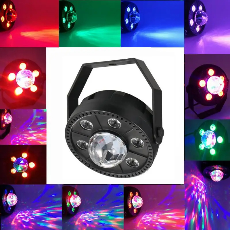 Projecteur jeux de lumiere RGB Laser rotatif  6en1 effets Stroboscope