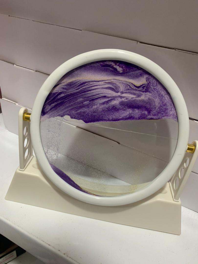 Sablier 3D Avec Support pour la décoration de la maison, sable de mer profonde, art créatif, décoration de bureau, décoration de chambre, cadeau - Décoration - صورة حقيقية 7