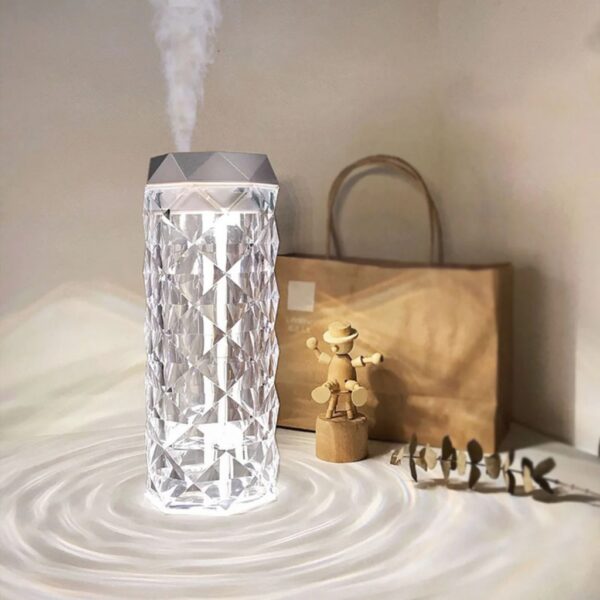 Lampe en cristal avec humidificateur d’air, diffuseur d’arôme, USB 900ml - Décoration - صورة 13