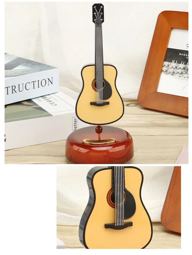 Mini instrument de musique rétro GUITARE, boîte à musique Décoration - Décoration - صورة 13