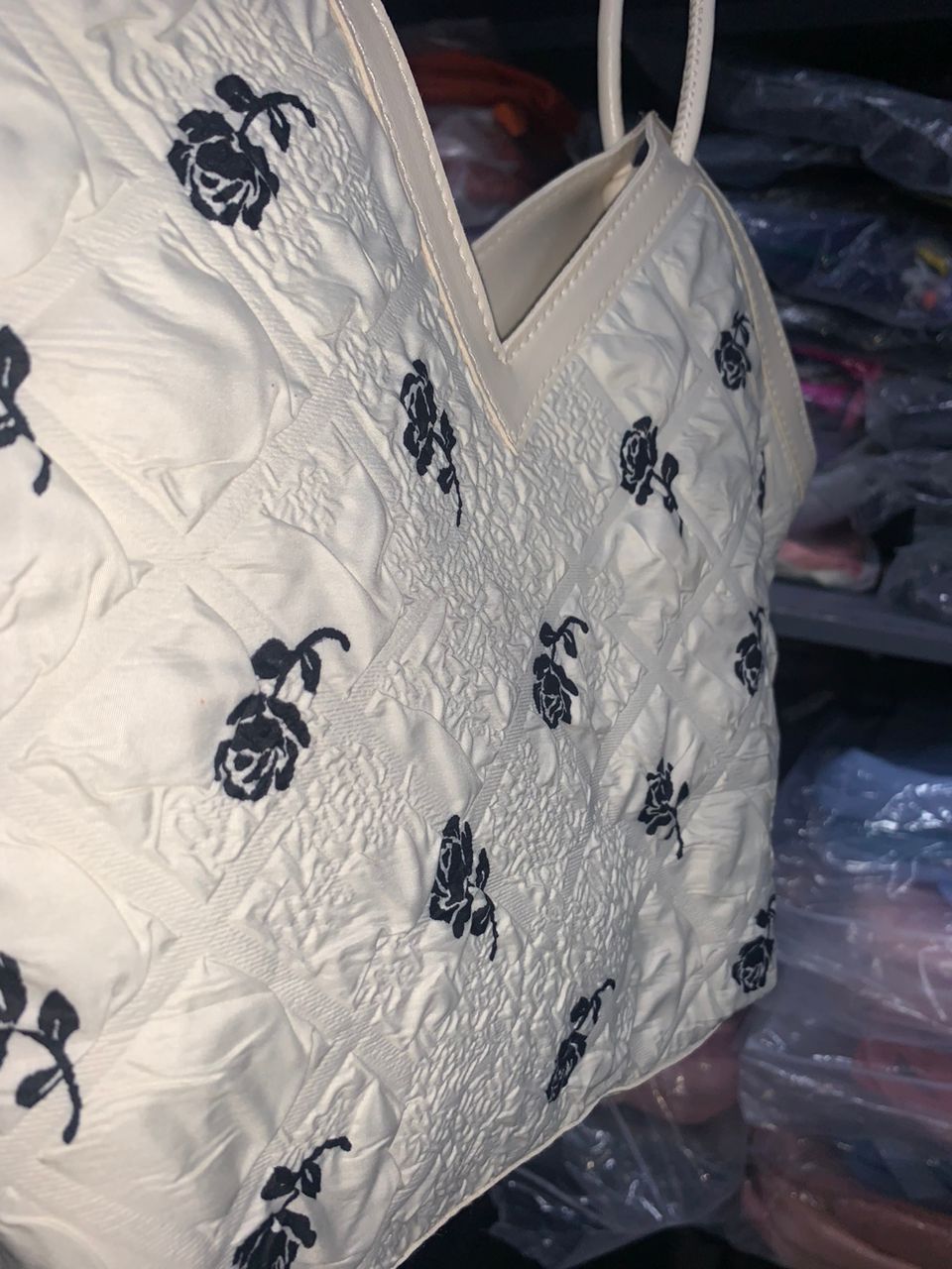 Sac à main pour femme motif a fleur - Sac à dos et Mode - صورة حقيقية 11