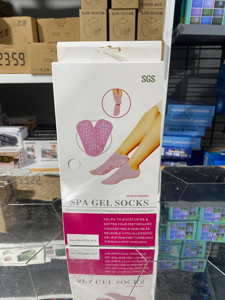 Chaussettes en Gel de Silicone réutilisables, masque pour les pieds, hydratant, blanchissant, exfoliant - جوارب من جل السيليكون لترطيب و تبييض و تقشيير القدم - Soins et Beauté - صورة 7
