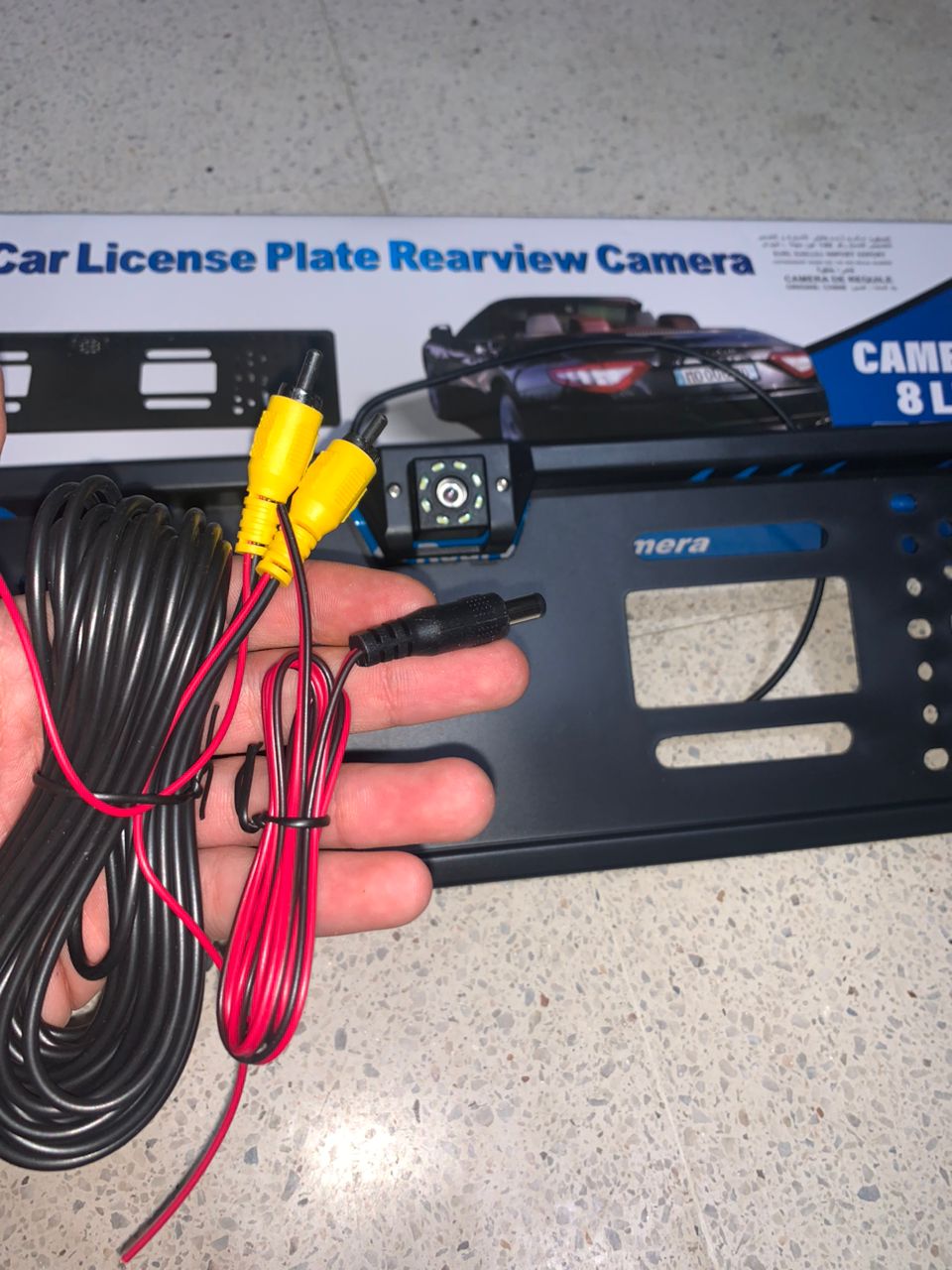 Caméra de recul HD pour voiture, Avec cadre de plaque d'immatriculation Standard , étanche, Vision nocturne, 4 LED - Accessoires Auto/Moto - صورة حقيقية 11