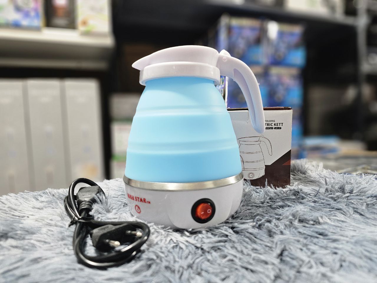 Bouilloire électrique pliable en silicone ,portable Avec  indicateur de mise hors tension غلاية كهربائية قابلة للطي محمولة سيليكون - Cuisine - صورة 9