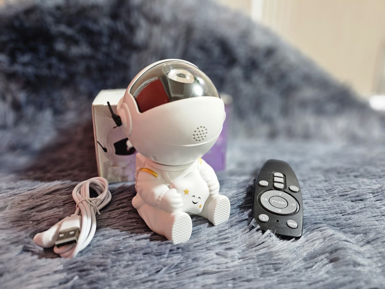 Projecteur LED Astronome Galaxy atmosphère étoilée, veilleuse LED pour chambre à coucher - مصباح رائد الفضاء - Électronique - صورة حقيقية 7