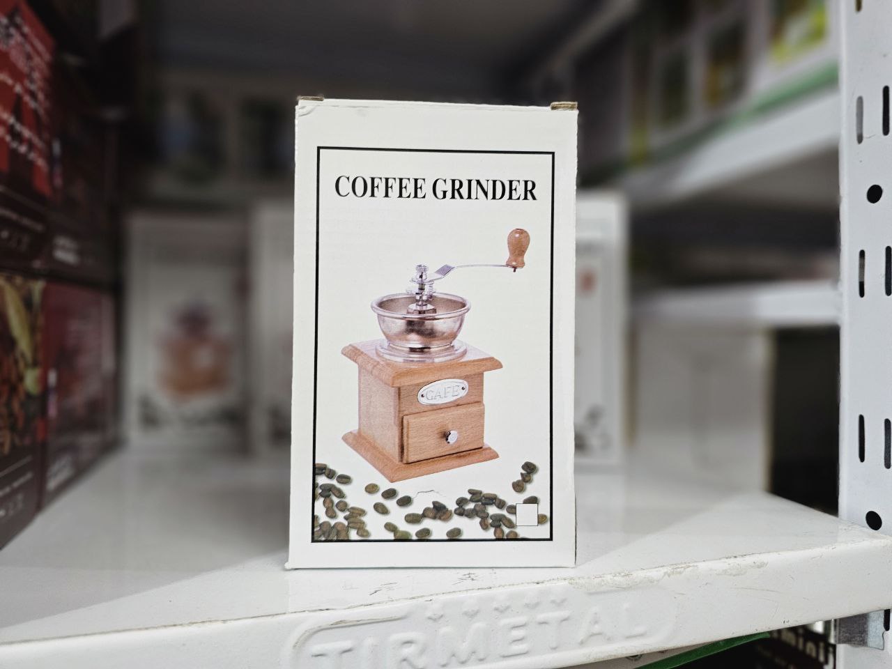 Moulin À Café Manuel En Bois Classique Vintage - Cuisine - صورة حقيقية 6