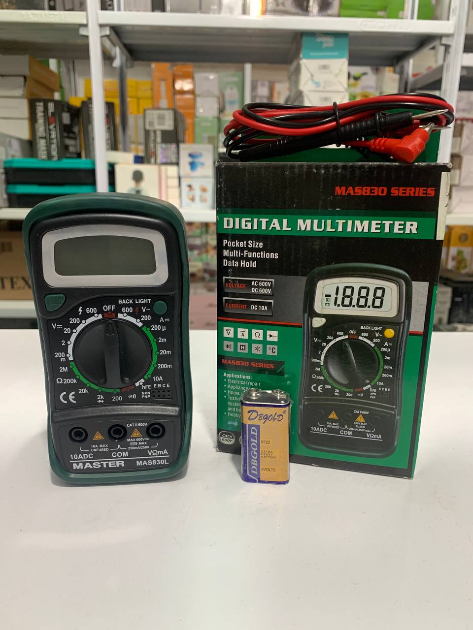 Multimètre numérique de poche Biens 830L, testeur de tension AC/DC MASTECH-MAS830L - Outillage et Bricolage - صورة 7