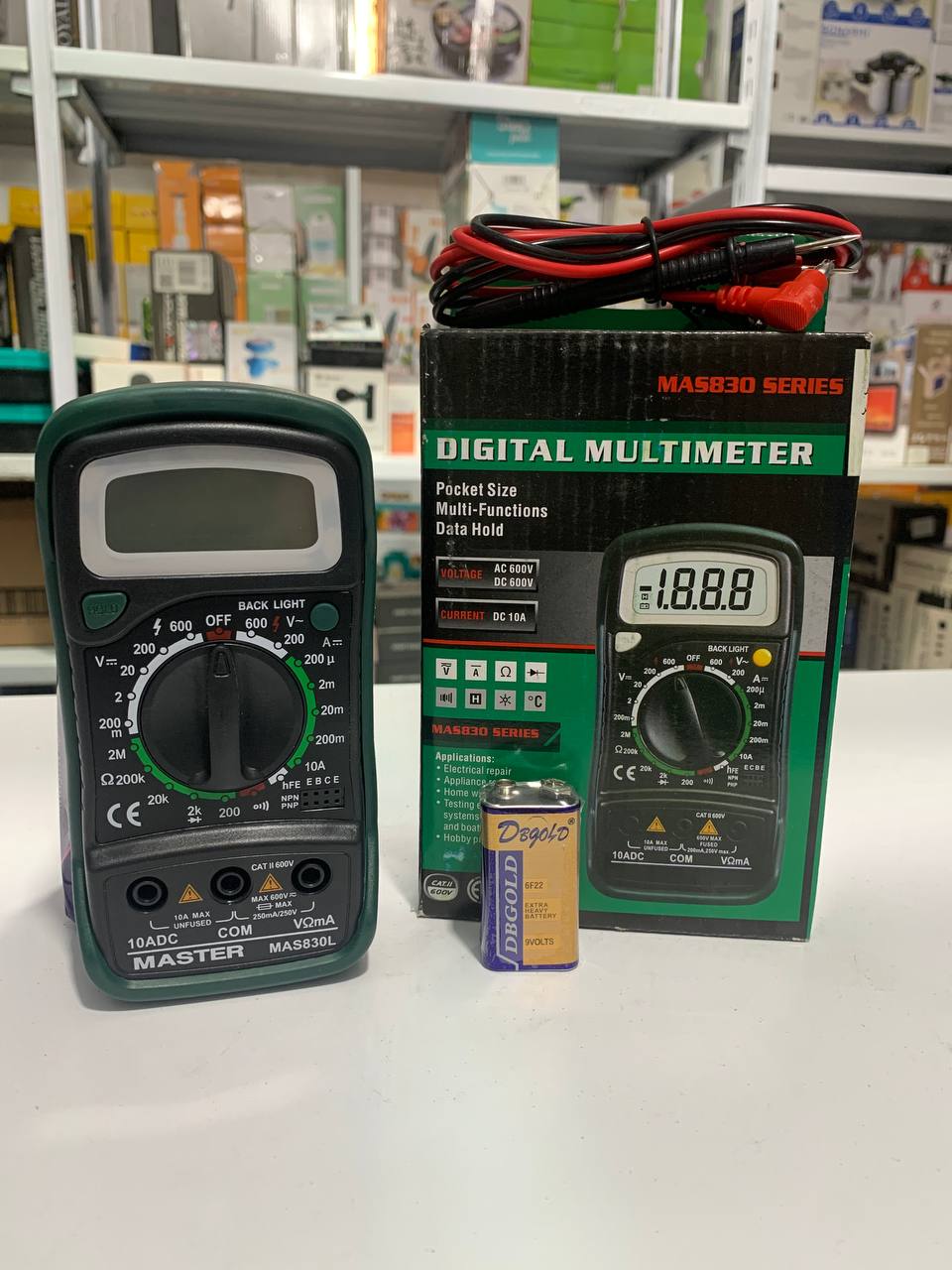 Multimètre numérique de poche Biens 830L, testeur de tension AC/DC MASTECH-MAS830L - Outillage et Bricolage - صورة 8