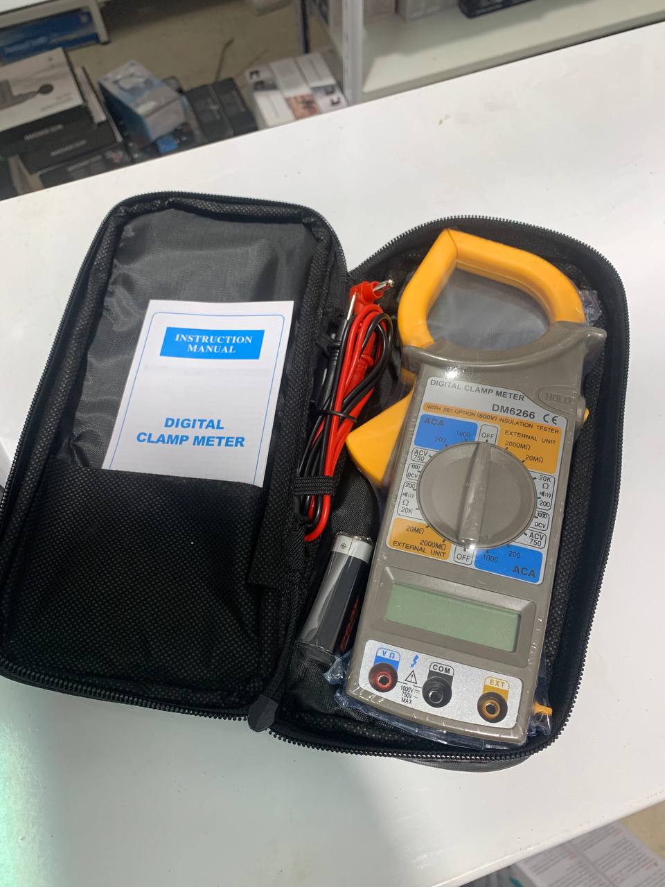 Multimètre à pince numérique Portable DM-6266 - Outillage et Bricolage - صورة حقيقية 7