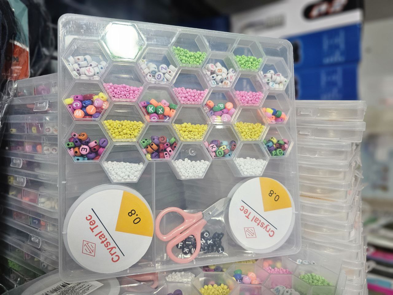 Ensemble de fabrication de bijoux Pour enfant 24 grilles en forme de ruche d'abeille - Jouet & Gaming - صورة 6