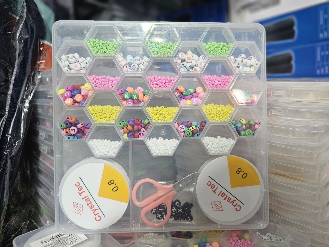 Ensemble de fabrication de bijoux Pour enfant 24 grilles en forme de ruche d'abeille - Jouet & Gaming - صورة 7