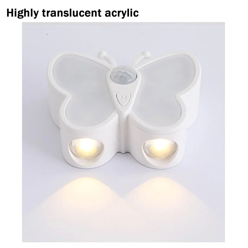 Lampe LED Papillon avec Détecteur de Mouvement Rechargeable USB 1PCS – مصباح فراشة بحساس الحركة قابل للشحن - Décoration - صورة 7