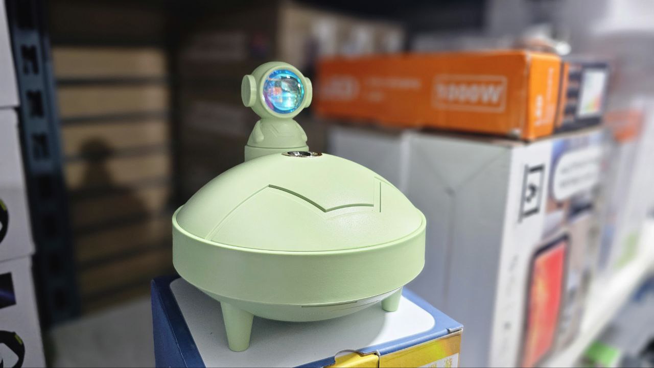 Lampe de coucher de soleil d'astronaute et humidificateur d'air sans fil, diffuseur à batterie Rechargeable1200mAh - Électronique - صورة حقيقية 6