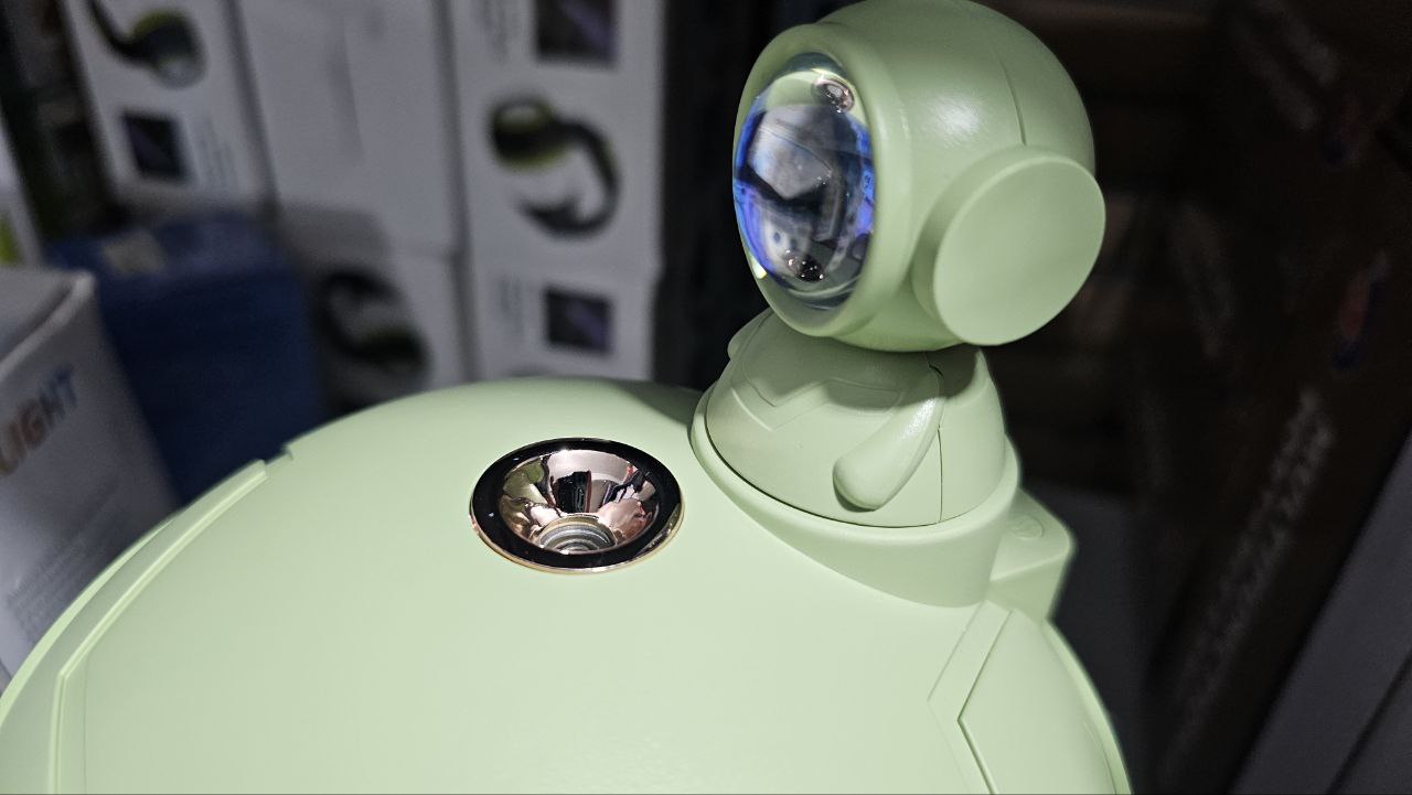 Lampe de coucher de soleil d'astronaute et humidificateur d'air sans fil, diffuseur à batterie Rechargeable1200mAh - Électronique - صورة حقيقية 7