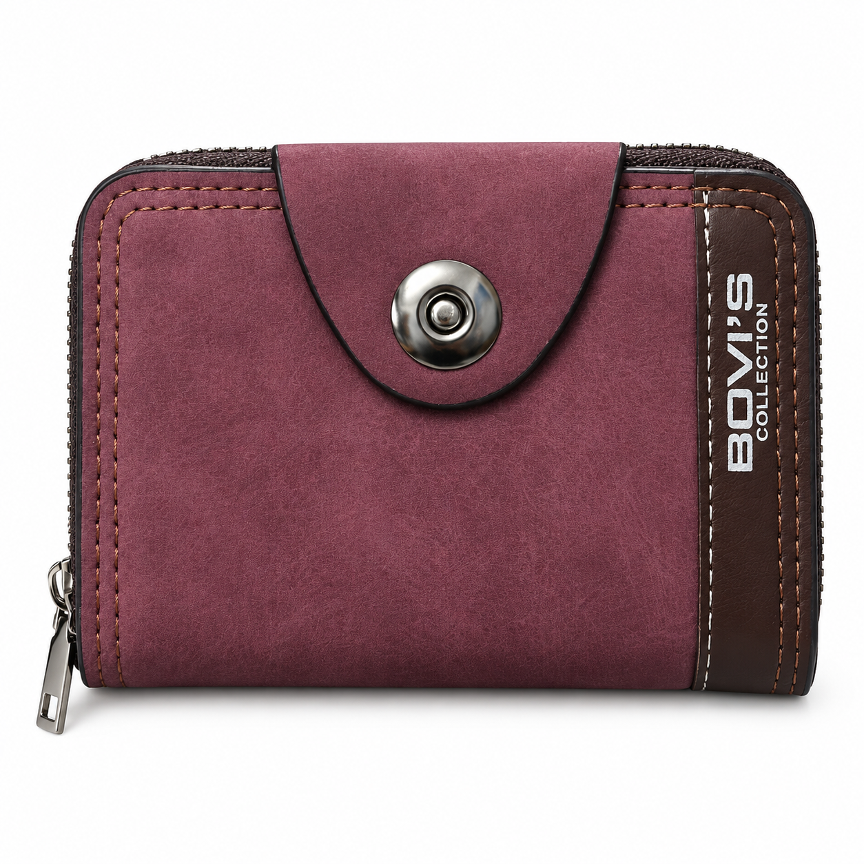 Portefeuille Porte-Cartes Sécurisé Zippé en Simili Cuir Bovi - محفظة وحاملة بطاقات جلدية متعددة الجيوب بسحاب - Accessoires - صورة 10