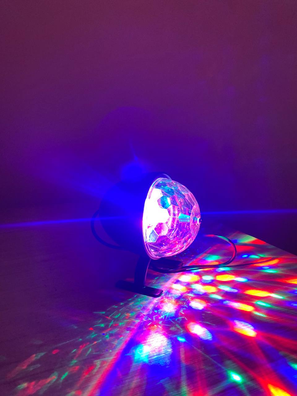 Boule magique rotative colorée RGB, lumière de scène - Décoration - صورة حقيقية 7