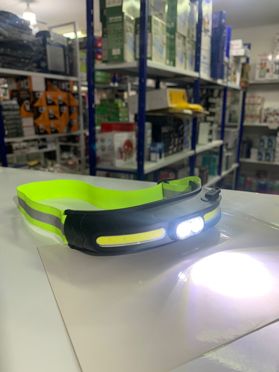 Lampe frontale transfrontalier  étanche lumière forte COB double source de lumière TYPE-C - Électronique - صورة 3