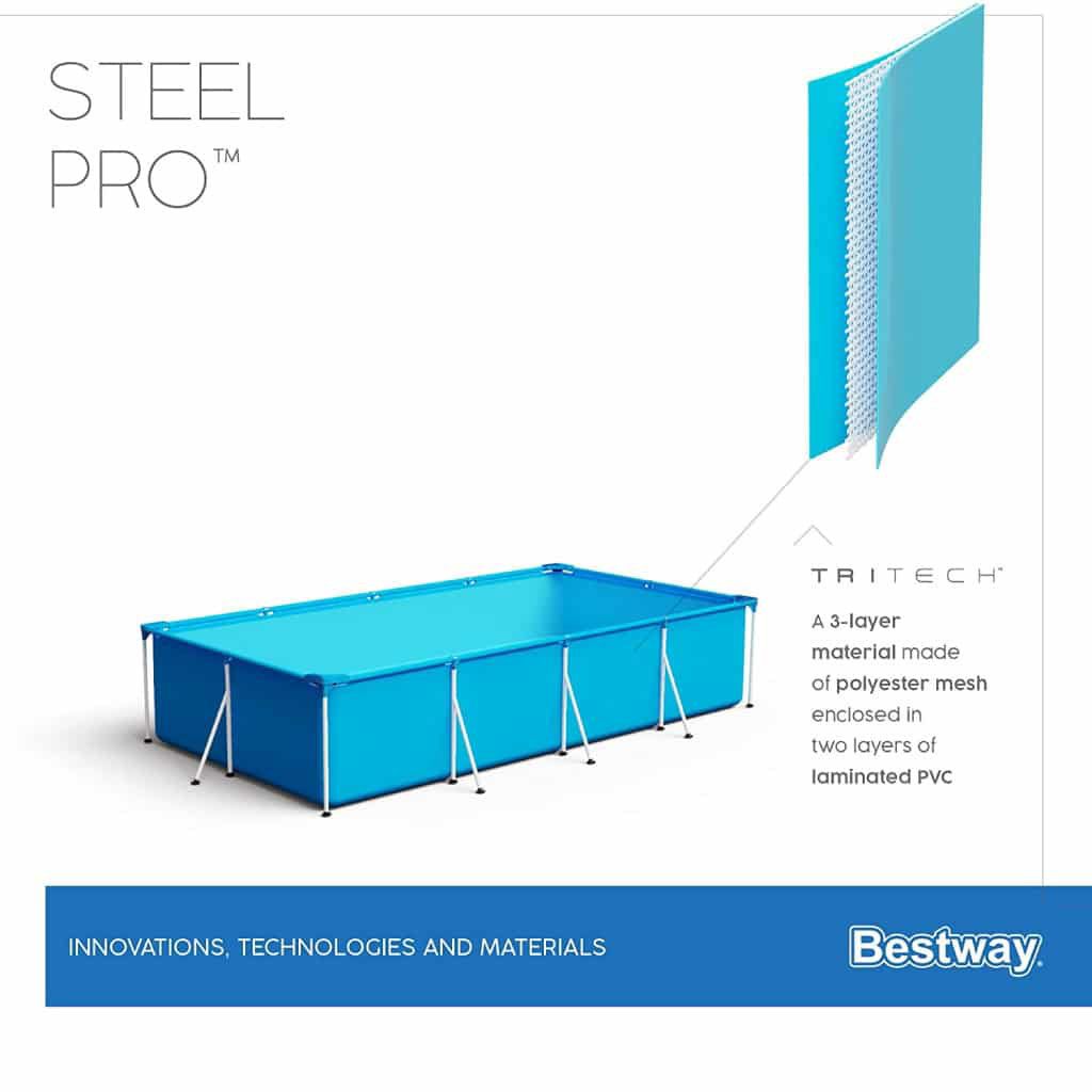 Steel Pro™ Piscine Rectangulaire 221 x 150 x 43cm Bestway 56401 - Divers - صورة 4