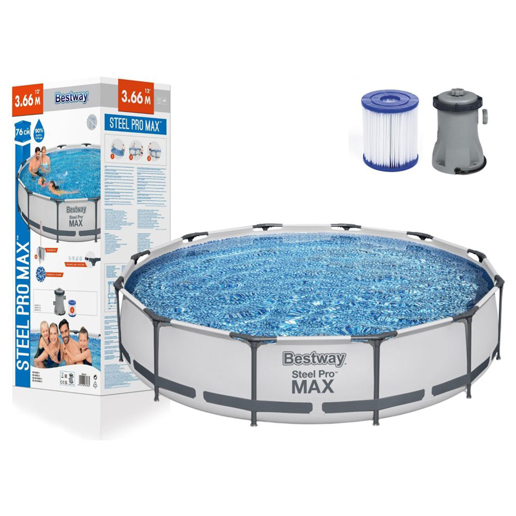 Steel Pro Max™ Piscine Ronde Avec Filtre et Pompe 366x76cm Bestway - Divers - صورة 4