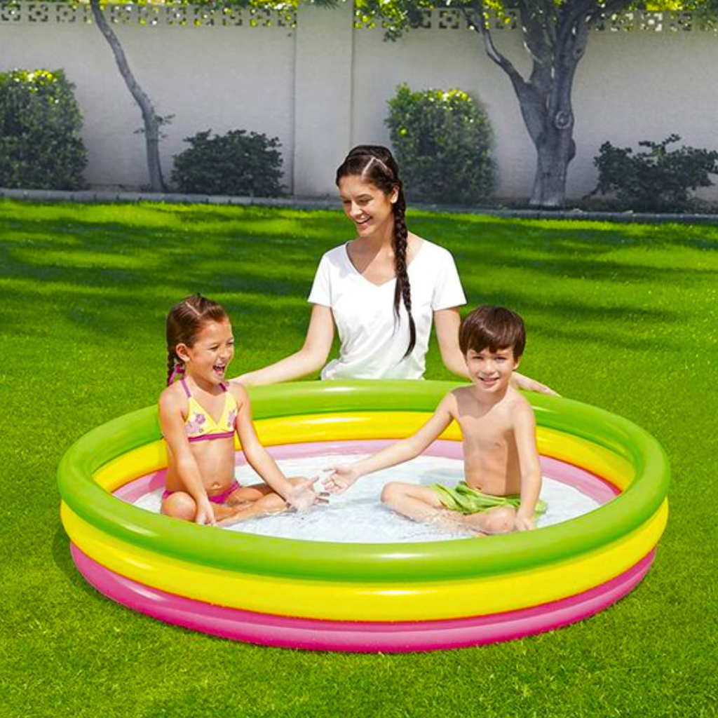 Piscine Gonflable Arc-en-Ciel 152 cm x 30 cm Bestway #51103 - Divers - صورة حقيقية 8