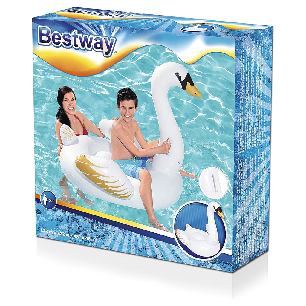 Bouée Géant Gonflable Cygne Avec 2 Poignées Bestway #41123 - Divers - صورة 10