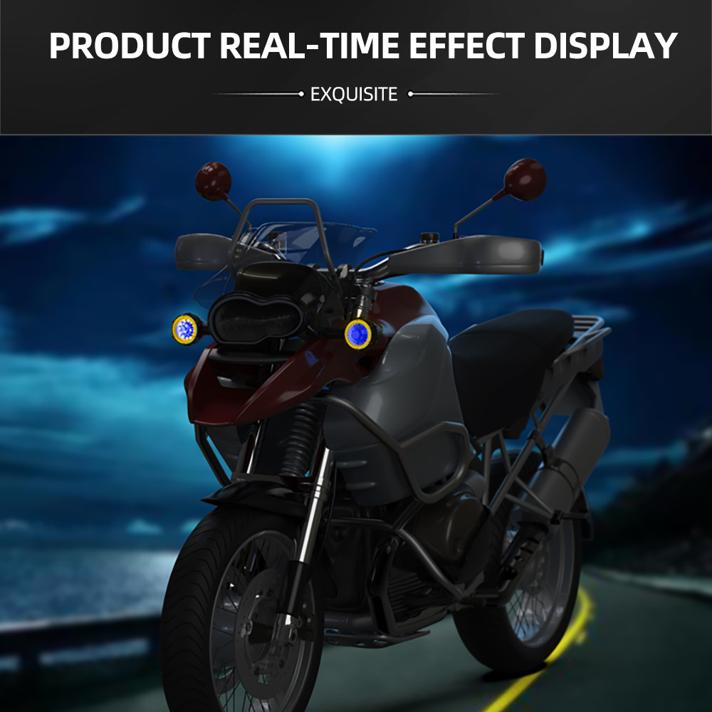 Clignotants LED pour Moto Couleur Rouge et Orange 2pcs - أشارات غمازات دراجة نارية أحمر وبرتقالي - Accessoires Auto/Moto - صورة 10