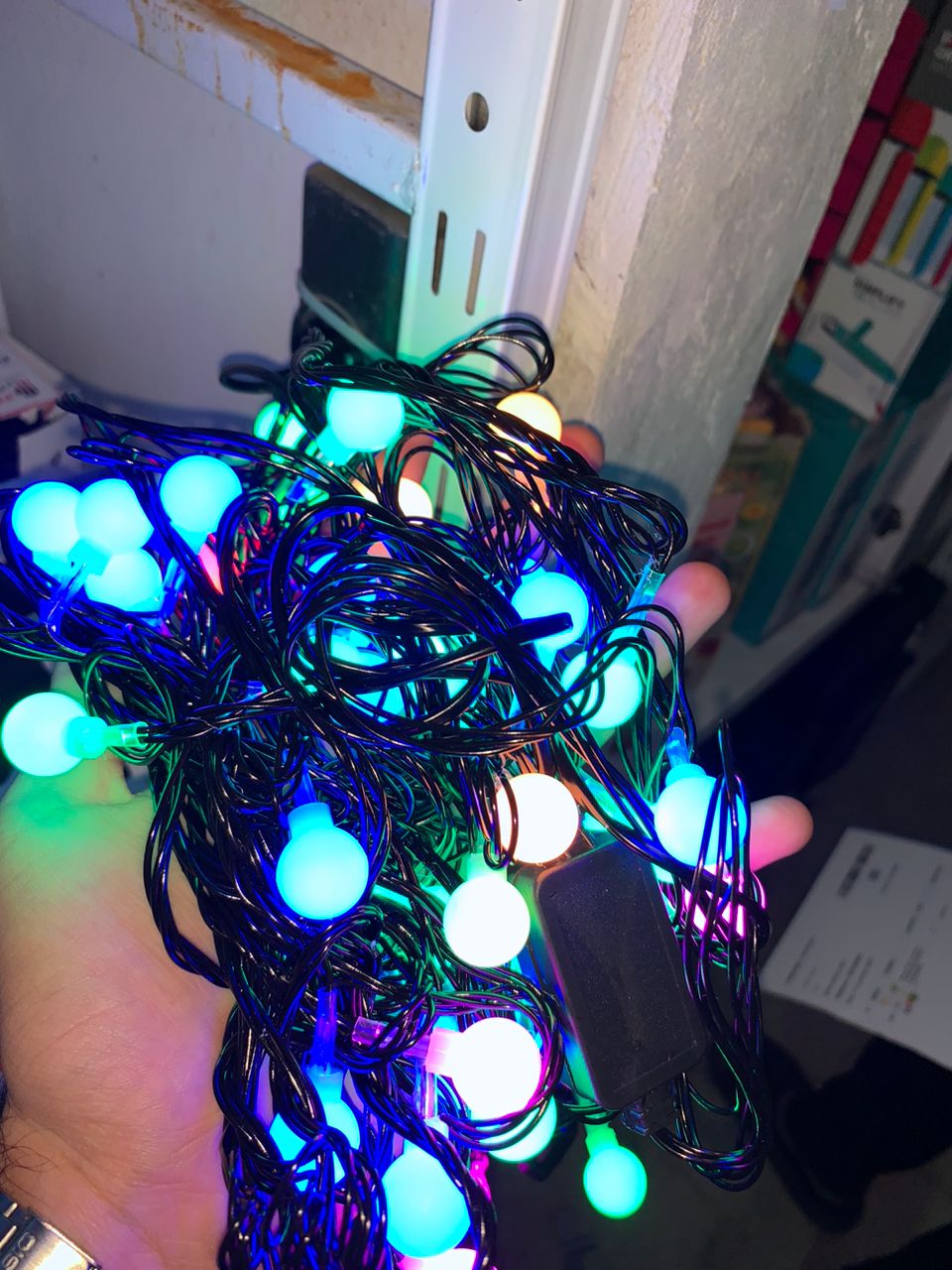Guirlande lumineuse à 40 LED - 9 m - Branchement direct avec secteur étanche décoration idéale pour chambre (Rond) - Décoration - صورة حقيقية 12