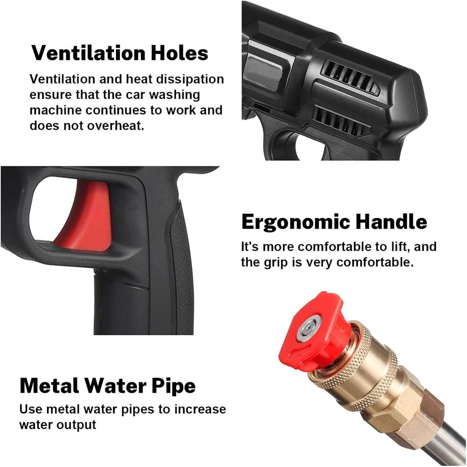 Nettoyeur Haute Pression Sans Fil 30 Bar et Pistolet de Lavage Auto et Deux Batteries - جهاز غسيل ضغط عالي لاسلكي 30 بار مع بطاريتين - Outillage et Bricolage - صورة 11