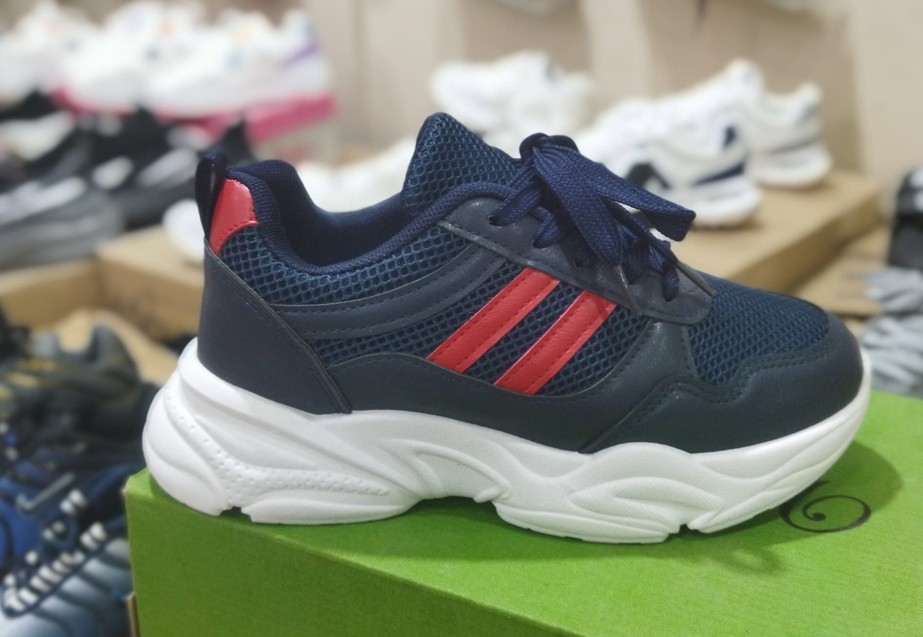 Chaussure streetwear casual confortable semelle absorbante au chocs - BLEU NUIT - Vêtements et chaussures - صورة 4