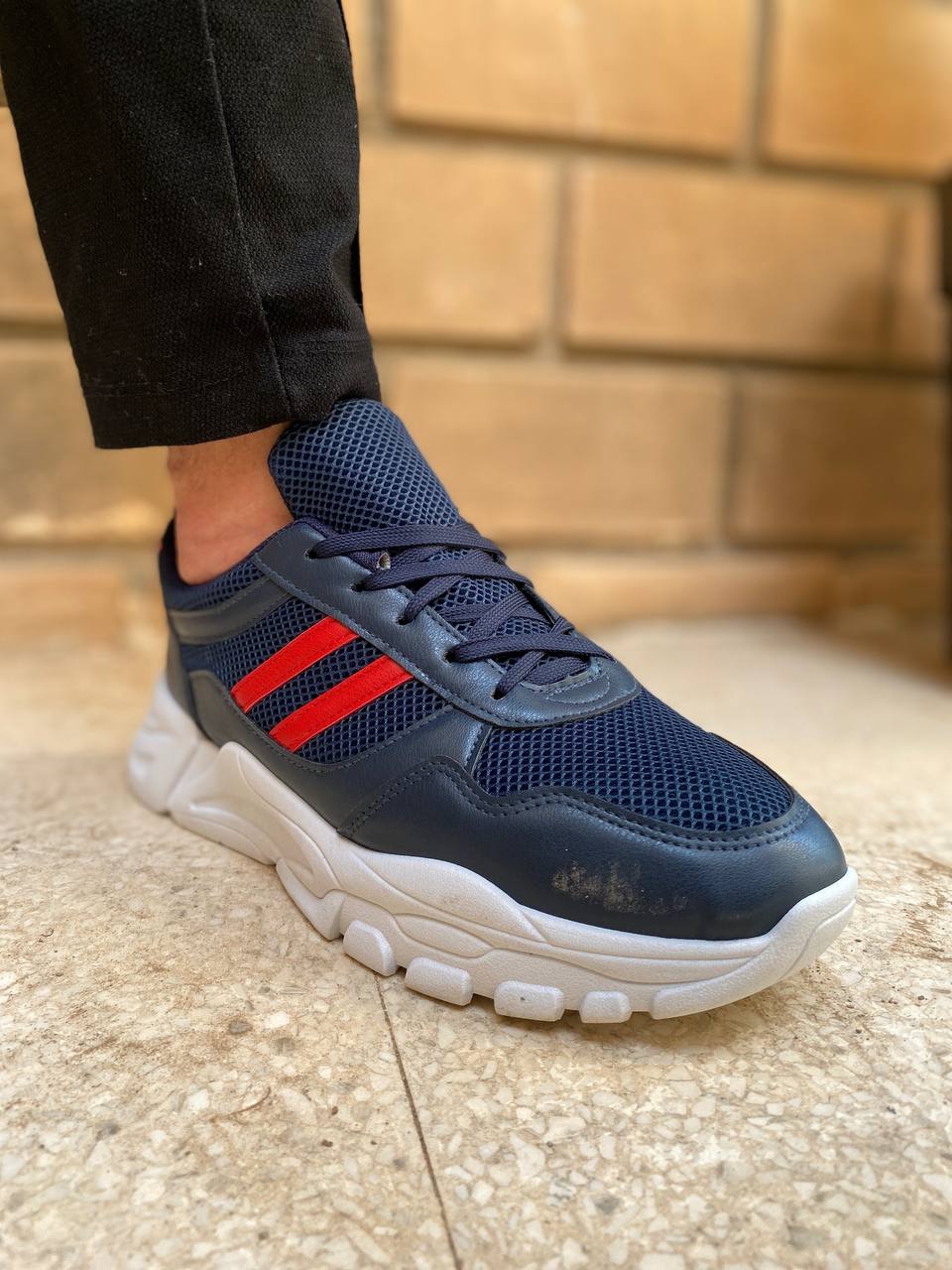 Chaussure streetwear casual confortable semelle absorbante au chocs - BLEU NUIT - Vêtements et chaussures - صورة 5