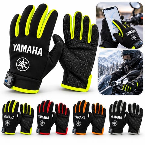 Gants Moto Yamaha Tactiles Antidérapants V2- قفازات دراجة نارية ياماها بخاصية لمس الشاشة