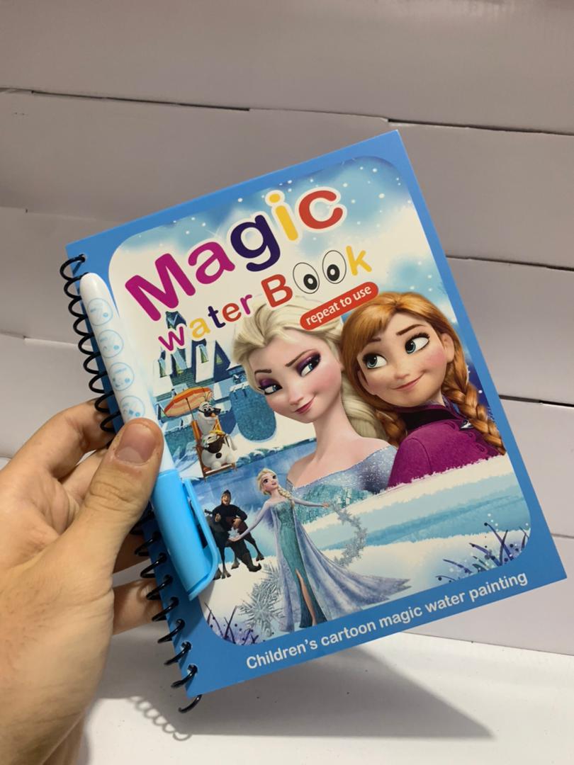 Magic Book réutilisable avec des dessins animés pour enfants et un stylo à eau - Divers - صورة حقيقية 6