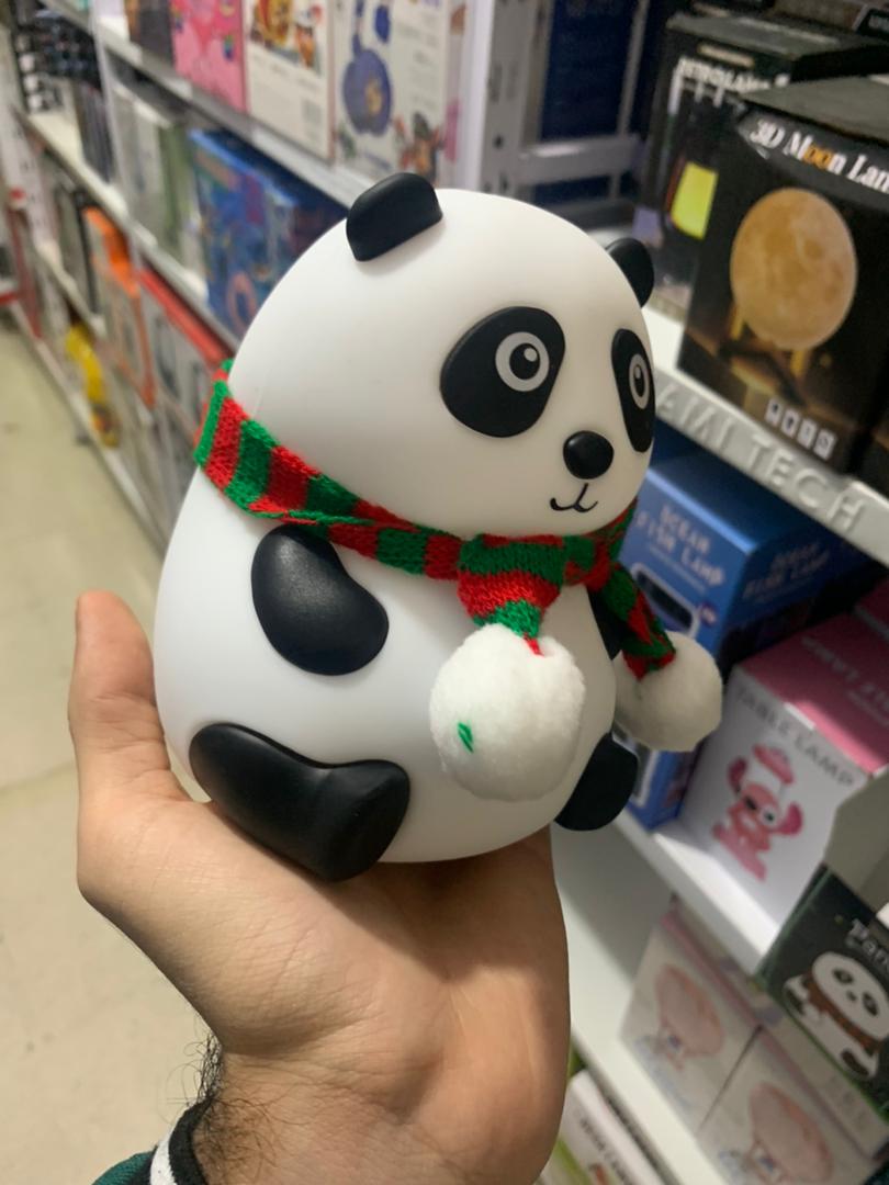 Veilleuse Forme de Panda Silicone Rechargeable Pour Bébé - Décoration - صورة حقيقية 9