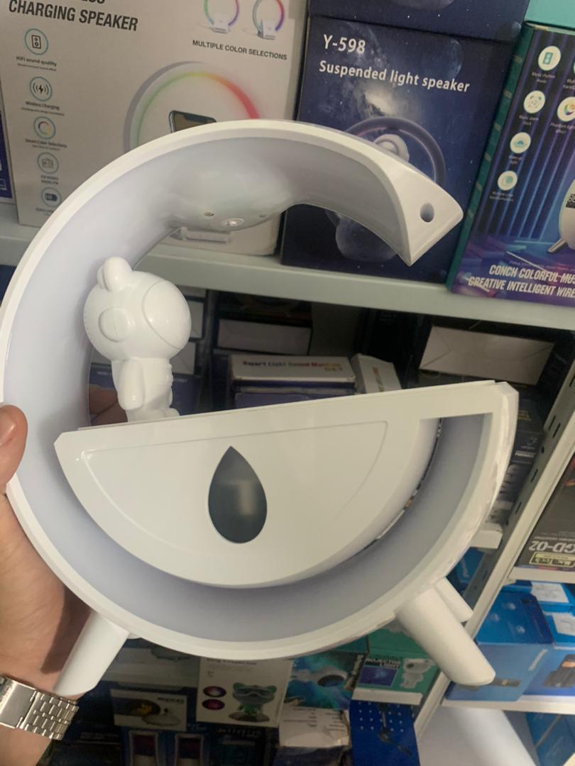 Haut Parleur Bluetooth et Humidificateur anti-gravité en forme de G - Électronique - صورة حقيقية 6