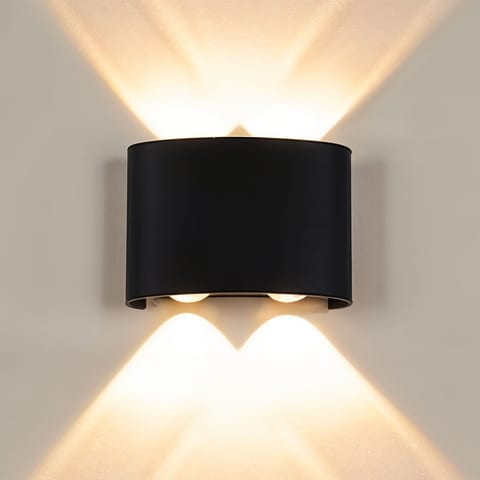Applique Murale LED 4W D’Éclairage Extérieur 2 Lampes en PP